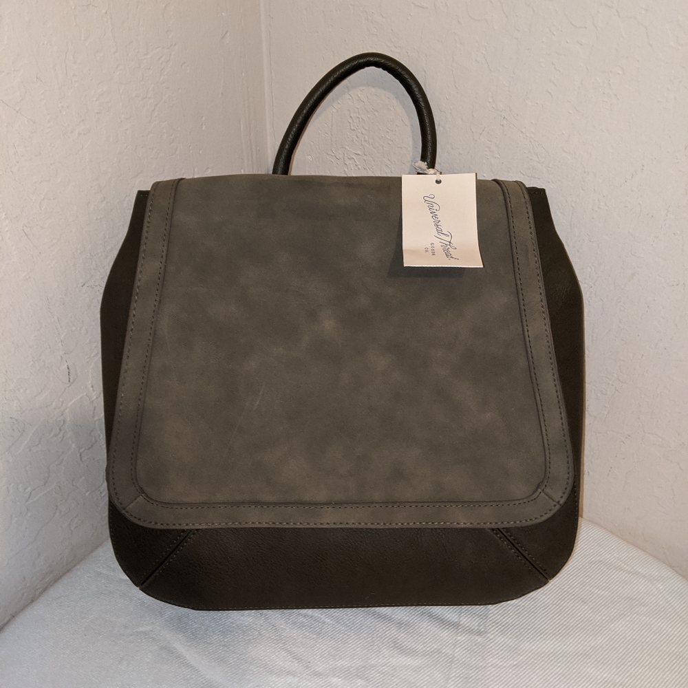BNWT Vegan Leather Suede Backpack Shoulderbag